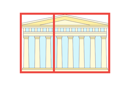 Greek Golden Rectangle In Architecture