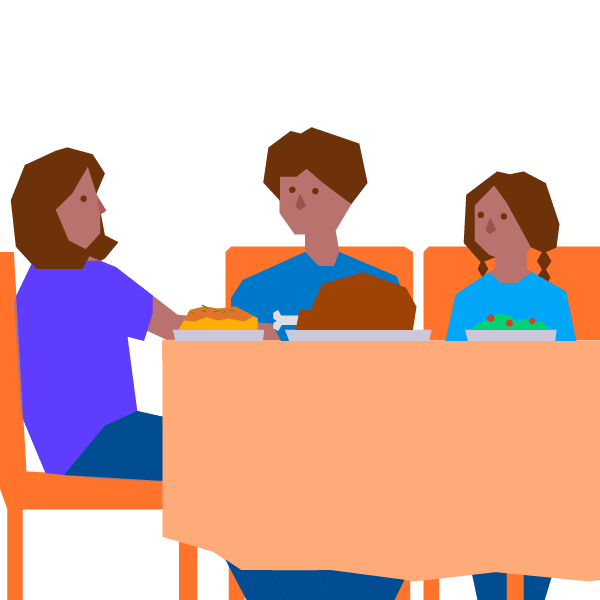 People sitting at a table