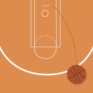 3-point shot, from the 3-point circle