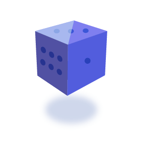 Die showing three sides.